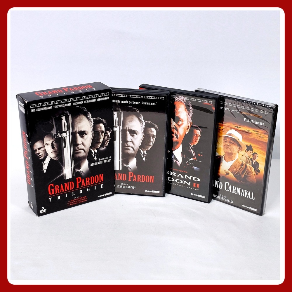 Grand Pardon Trilogie DVD Box Set Studio‎ Canal Alexandre Arcady French Import